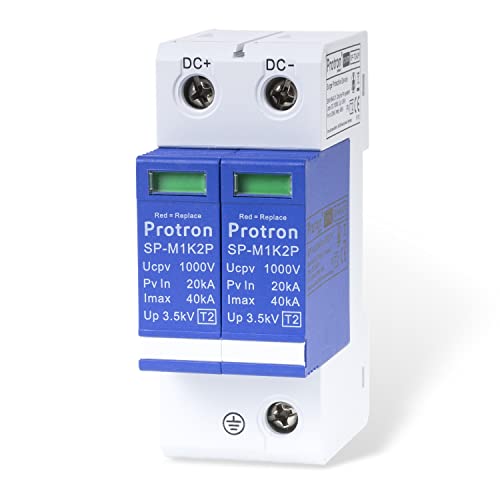 DC Überspannungsschutz 1000V SPD Überspannungsableiter Blitzschutz T2 PV Solar - Modell SP-T2A2P - 2-polig Cover