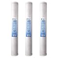 Tier1 10 Micron 20 Inch x 2.5 Inch | 3-Pack Whole House Carbon Block Water Filter Replacement Cartridge | Compatible with Pentek EPM-20, 155635-43, CB-25-2010, Home Water Filter