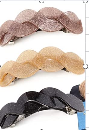 Large Hair Barrettes for Women Beautiful Lines Simple Retro Classic Snap French Hair Clips Fashion Hair Accessories for Women Thick Hair 3 Pcs - Image 8