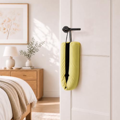 Image of Sunolga Door Draft Stopper, Removable Washable Cover, 38 inch, Yellow