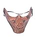 GOUWUCHE Masque d'Halloween - Trois générations - Demi-visage effrayant - Masque décoratif - Costume d'Halloween - Pour adultes