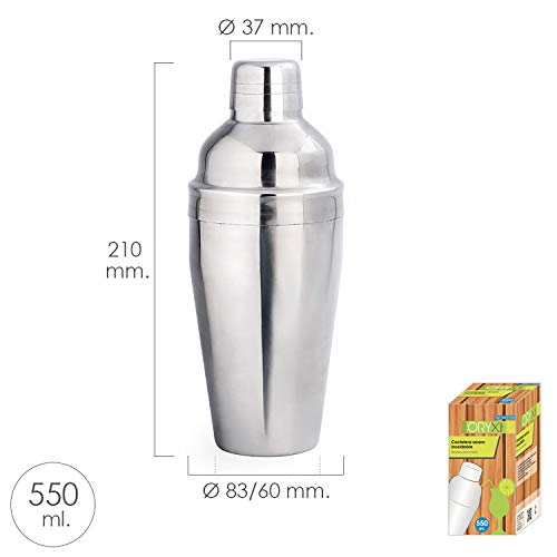Oryx 5057095 cocktailshaker van roestvrij staal, 550 ml - Image 3