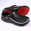 Oil Resistant Chef Shoes Clogs for Men's and Women, Non Slip Kitchen Shoes Garden Safety Work Shoes with Comfortable Sports Insole,Black,39. #4