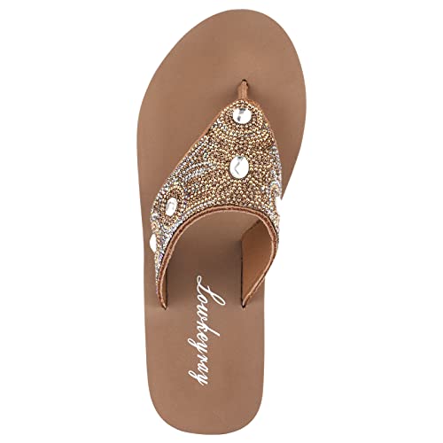 Image of Lowkeyray Womens Flip Flops Beach Comfort Thong Style Sandals for Women in Summer