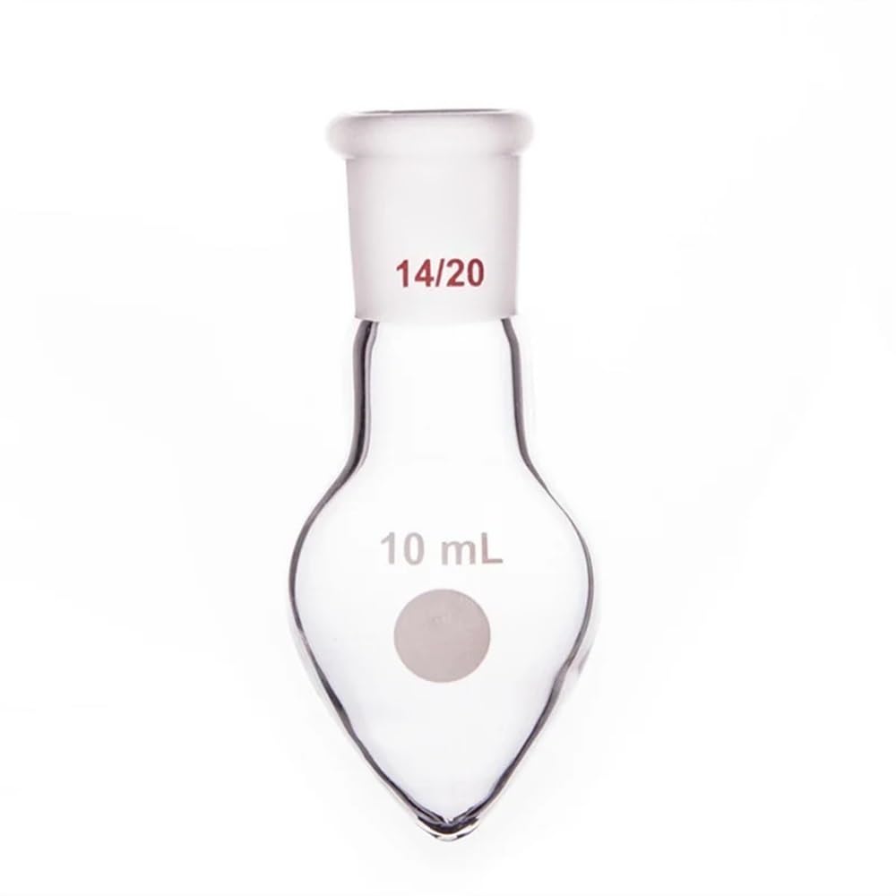Equipos y suministros de laboratorio Matraz de pared gruesa en forma corazón Capacidad 5 ml 10 15 25 50 Vidrio borosilicato F32