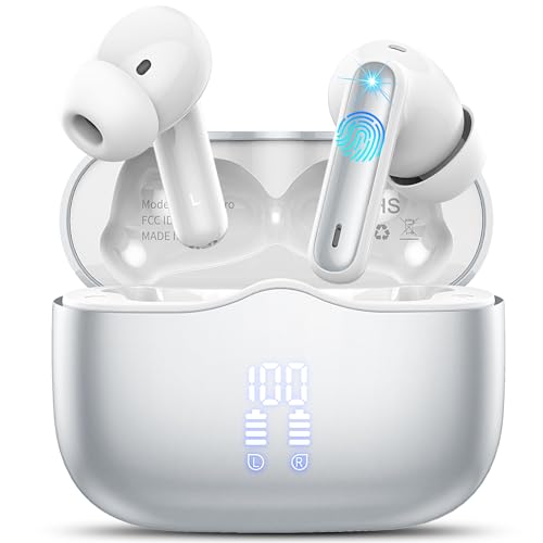 xinwld Bluetooth Kopfhörer, Kopfhörer Kabellos Bluetooth 5.3 In Ear Kopfhörer mit 4 ENC Noise Cancelling Mic