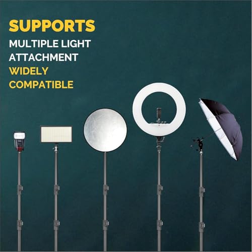 Image of LED Ring Light Kit 18'' Inch with Tripod Stand, Selfie Circle Light, Phone Holder, USB Powered, 3 Light Modes (Ring Light 18 inch Inch with 7Ft Stand)