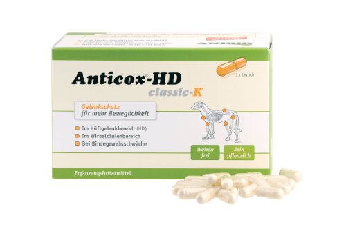 Anibio Anticox-HD Classic K - karma uzupełniająca dla psów i kotów - 140 kapsułek