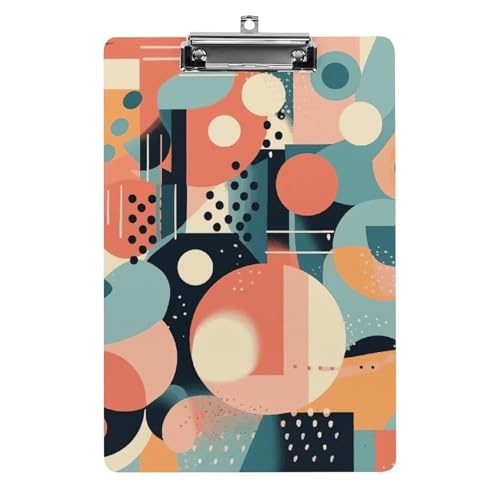 Porte-bloc A4 en acrylique durable avec trous de suspension en acier inox