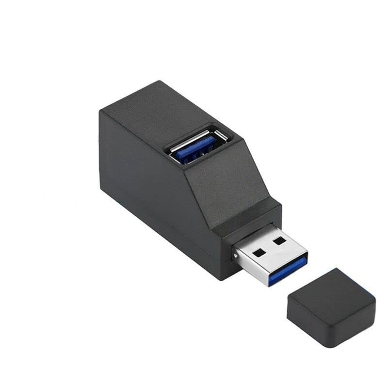 USBハブ Hub 3.0直挿3ポートコンボハブ高速軽量ポータブルハブ対応メモリUSB拡張ディスペンサ互換MacBook/iMac/Surface Proと他のノートパソコンusb Hubリモートオフィス自宅リモートオフィス(ブラック)
