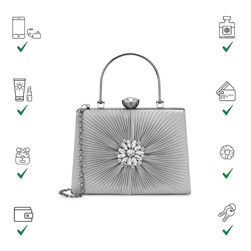 Image of Lavie Women's Ray Trapezoid Framed Clutch | Ladies Purse Handbag