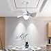 Ventilateurs De Plafond Blancs Avec Lumières Et Télécommande 36 W Moderne La Chambre Des Enfants Ventilateur Silencieux De Plafond Avec Lumières Pour Les Chambres Pour Le Restaurant Salon Cuisine