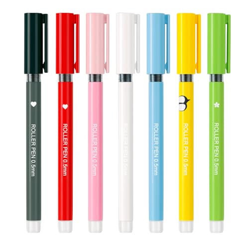 Image of FOMO Panda Liquid Roller Pen 0.5mm Tip, Large Capacity Ink, Pipe Tip, Smooth Writing, Multilayer Fin Structure, Blue Ink, Pack of 20 | 20 Blue Liquid Roller Pens