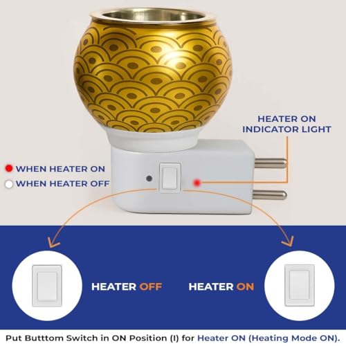 Image of Kapoor Dani Electrical Camphor /Essential Oil Diffuser Machine /Electric Camphor Diffuser Burner for Pooja /Camphor Diffuser Burner Machine /Night lamp for Home /Office