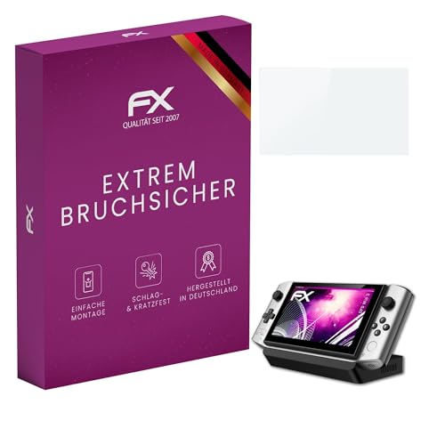 atFoliX Plastic Glass Protective Film compatible with GPD Win 3 Glass Protector, 9H Hybrid-Glass FX Screen Protector