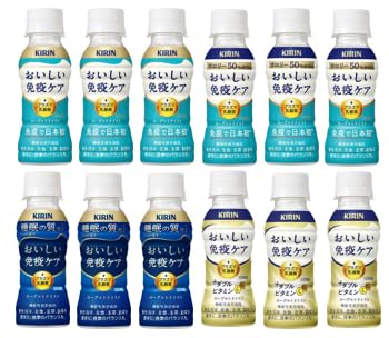 おいしい免疫ケア 4種類各3本 12本セット 100ml プラズマ乳酸菌 免疫ケア 乳酸菌 機能性表示食品 ドリンクヨーグルト（Amazon）