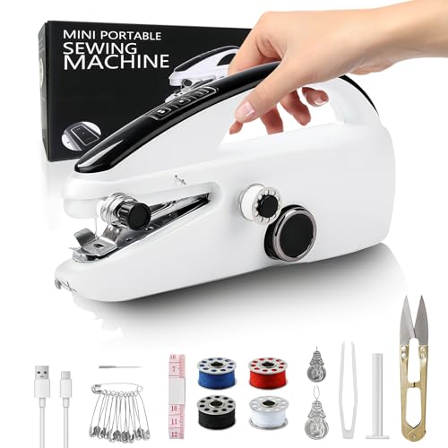 Handheld Sewing Machine, Mini Hand Held Sewing Machine for Beginners,