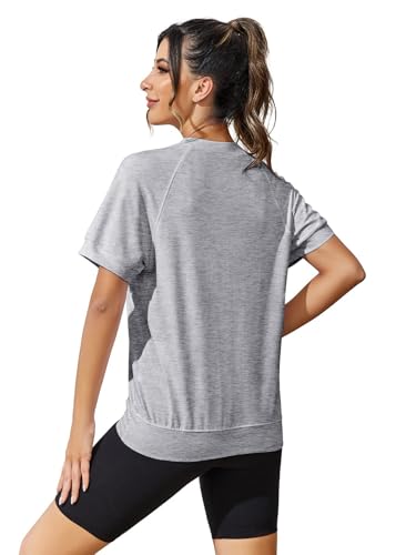 T Shirts for Women Summer Women's Tops Short Sleeve Sweatshirts Casual Basic Tee4