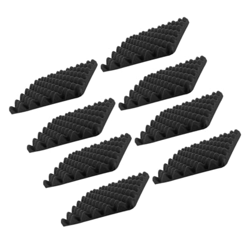 8 Piezas Paneles de Aislamiento Acústico Adhesivos para Pared y Techo Negro Alta Densidad Absorbente de Sonido miniatura 1