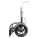 Dynamic Discs EZ Disc Golf Cart by ZÜCA | Fits Large Specialized Disc Golf Backpacks | Go Off-Road in all Seasons with All-Terrain Tubeless Foam Tires (Black)