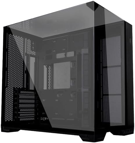 Lian Li O11 Vision Compact ATX Mid-Tower Oyun PC Kasası - Alüminyum ve Temperli Cam Siyah PC Kasası - Görsel 1
