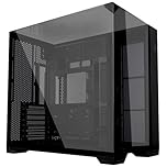 Lian Li O11 Vision Compact ATX Mid-Tower Gaming PC Case - Aluminium & Tempered Glass Black PC Case