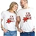 Gingerbread Her One His Only Christmas Couple Outfits, Christmas Shirts For Couple, Matching Couples Christmas Shirts, Funny Christmas Couple Pajamas Matching Sets Top.