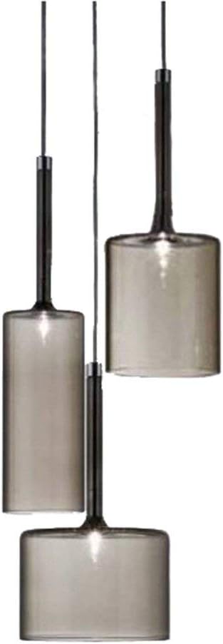 AAOTE 3-lichts rode glazen hanglampen, keukeneiland hanglamp, moderne glazen kroonluchter met rode glazen lampenkappen voet G4 lampen (rood)