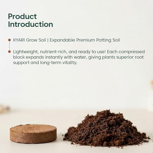 Image of Kyari Gro Soil for Plants - Ready-to-Use Organic Potting Soil Mix for Indoor & Outdoor Plants, Home Garden, Balcony, Terrace - with Coco Peat & Compost - 100% Natural for Plant Parents