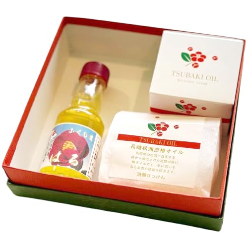 長崎県松浦産椿オイル3点セット(食用油・洗顔石鹸・モイスチャークリーム)