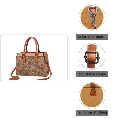 Image of Natural cork Large capacity shoulder bag handbag crossbody