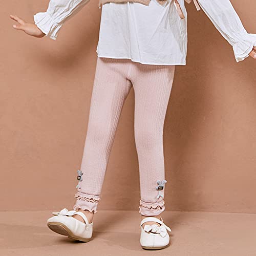 KAGAYD Toddler Girls Footless Leggings with Ruffle Tutu Skirt Fleece Lined Warm Thick Pantskirt Pants Tights2