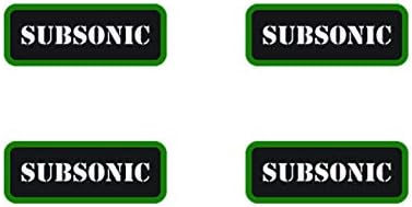 (4X Subsonic Ammo Can Sticker Set for Ammo Case Decal 2A Molon Bullet