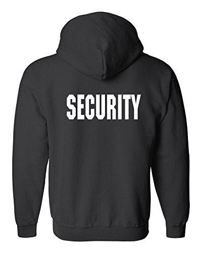 Silkscreen Front & Back Black Full Zip Hoodie (2X-large)3