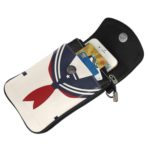 Women Small Crossbody Bag Phone Wallet Sailor Suit Cellphone Credit Card Purse With Adjustable Shoulder Strap3