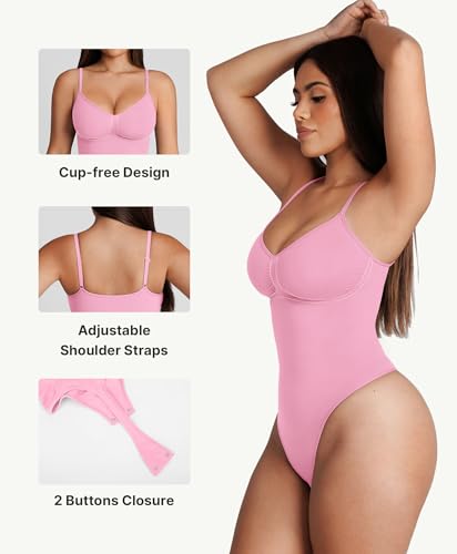 Image of FeelinGirl Shapewear Bodysuit for Women Tummy Control Body Shaper Going Out