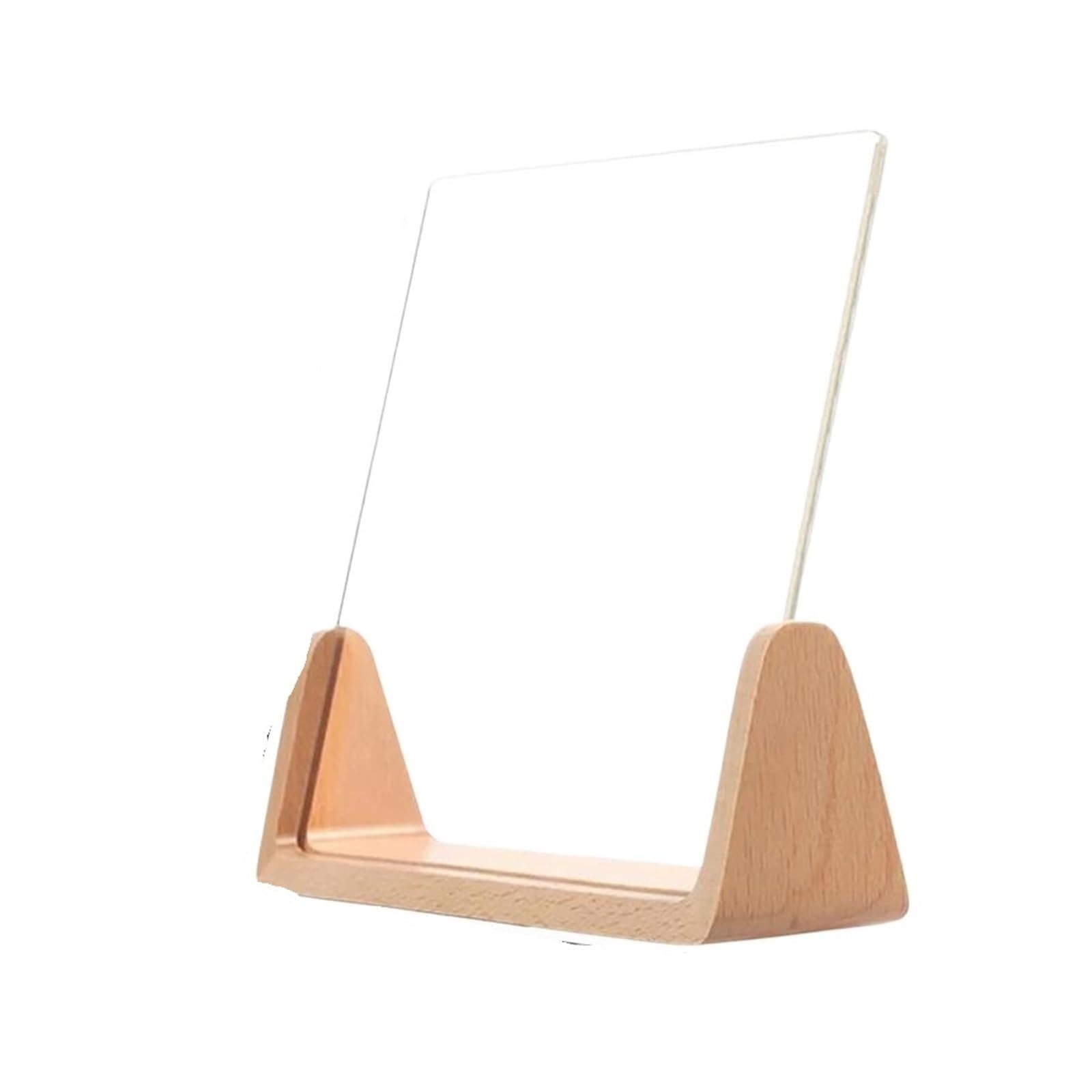Photo Frames Beech Wood Creative Photo Frame U Shape Transparent 13X18 15X20 Desktop Pictures For Home Modern Decoration(15x20cm)