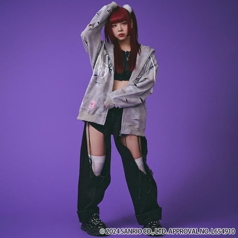 ガルフィー×クロミ イルガルフィームラ染め ZIP パーカー クロミ×GALFY(ガルフィー) イルガルフィームラ染めZIPパーカー