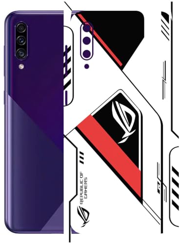 Image of AtOdds - Full Body Back Screen Guard Protector Film - Lamination Wrap Skin Sticker Compatible with Samsung Galaxy A30s | Scratchproof Matte Finish (RogRed)