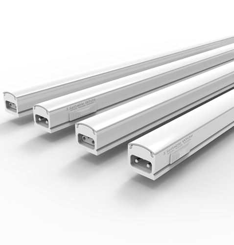 Under Cabinet Lighting Plug in 18in 4Pack AC120V 3CCT 3000/4000/5000K,