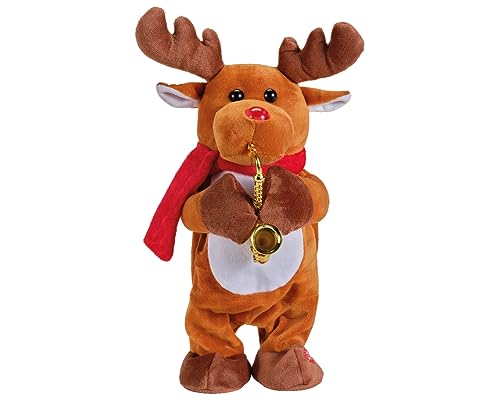 Kaemingk Rudolph the Red Nosed Reindeer - Novelty Saxophone Playing/Motion 34 cm