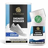 SOLITAIRE Sneaker Cleaner | Sneaker Intensiv-Reiniger | 75 ml | Profi-Reinigung für Sneaker und Schuhe | Sneaker-Reiniger mit integrierter Bürste zur Schuh-Reinigung und effektiven Fleckenentfernung