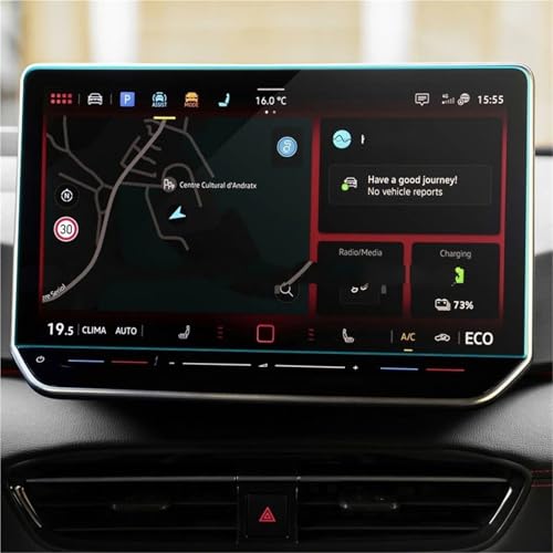 FRVVPL Bildschirmschutzfolie Navigation Für ID.Buzz 2024 12,9 Zoll Bildschirmschutzfolie Aus Gehärtetem Glas, Auto-Infotainment-Radio, GPS, Blendschutzfolie(Navigation protector.)