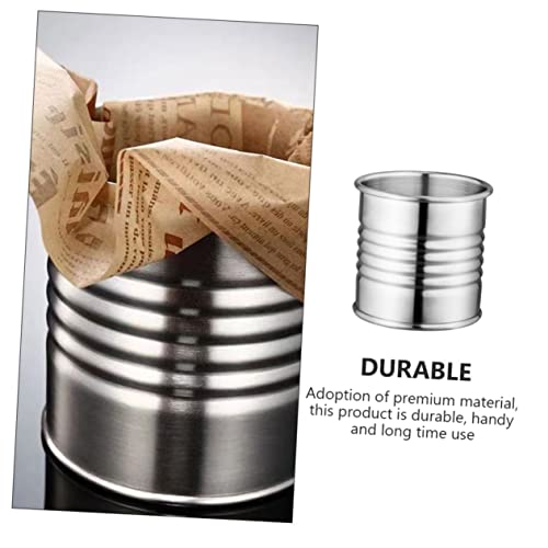 Luxshiny 1Pc Chips Basket Metal Container Stainless Steel Snack Containers Dessert Containers Liquor Bottle Chilling Bucket Ice Buckets Ice Cube Bucket French Fries Bucket Bar Bucket Silver #TOP5