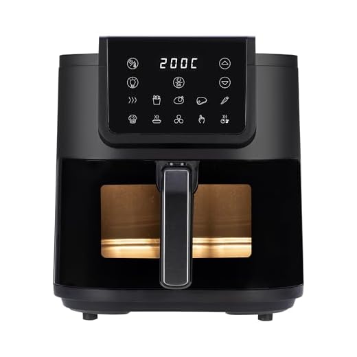 Friggitrice Ad Aria Ardes Friggisana Infinity ARFRYA08LV - Friggitrice ad aria con finestra 8 litri - Airfryer +35% di spazio e tecnologia Rapid Air - Air fryer 10 in 1, temperatura e timer regolabili, luce, display