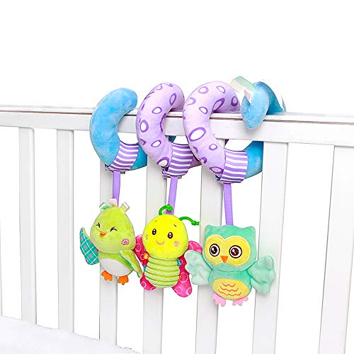 Caterbee Car Seat Toys, Baby Activity Spiral Plush Stroller Bar Toy Accessories, Hangings Pram Toy, Crib Toys With Bell For Boy Or Girl (Style03) #TOP6