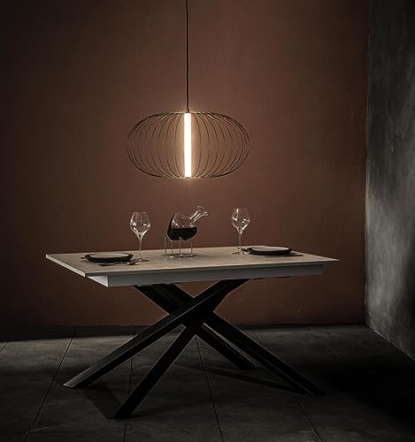 Suspension LED Mizar en acier noir pour un éclairage moderne - 4