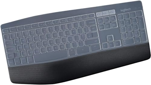 Image of iFyx Keyboard Cover Skin for Logitech MK850 MK875 & Logitech MK825 Wireless Keyboard Ultra Thin Protective Skin (Transparent)