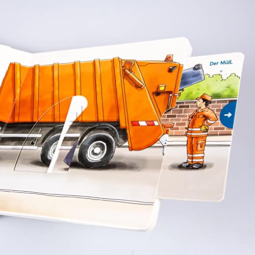 Mein erstes Hör mal (Soundbuch ab 1 Jahr): Die Fahrzeuge: Zum Hören, Schauen und Mitmachen ab 1 Jahr. Mit stabilen Geräusche-Schiebern für die Allerkleinsten