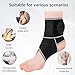 Kaaeiccr Ankle Brace and Wrist Brace Set, Adjustable Compression Support for Sprained Ankles and Weak Wrists, Unisex Joint Stabilizer for Sports and Everyday Use (4-Pack)